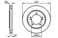 Диск торм. SUZUKI GRAND VITARA 2.0-2.7L 98=&gt (310х22) вентилируемые