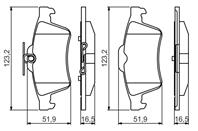 Колодки зад.FORD FOCUS II  C-MAX/MAZDA 3/VOLVO S40 V40/OPEL