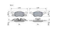 Колодки тормозные дисковые 0986494284 от компании BOSCH