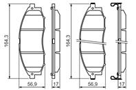 Колодки тормозные NISSAN PICK-UP 98- передние