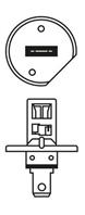 1 987 302 012_лампа! галогенная (H1) 12V 55W P14.5S +30%/werkst мощности света