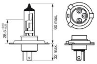 Лампа H4 ECO TRUCK 24V 75/70W P43t 1987302862