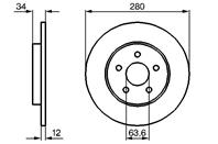 0 986 479 068_диск тормозной задний! Ford Mondeo