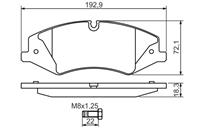 Колодки тормозные дисковые передние 0986494408 от фирмы BOSCH