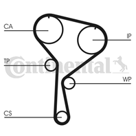 CT1035K2_рем.к-кт ГРМ! Renault Clio/Kangoo/Megane