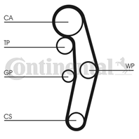 5569XS Ремень ГРМ Audi A6 1.9TDI/ VW Golf/ Passat/