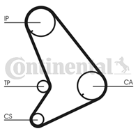  CT1055 ремень ГРМ! 130x276\ Ford Transit 2.5D/TD 10/97-00