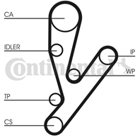 Ct1148wp1_ремкомплект грм !с помпойfiat ducato  i