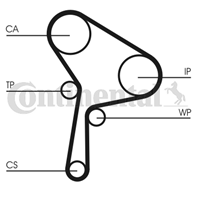 CT1025WP2_рем.к-кт ГРМ с помпой! Renault Laguna/Espece/Master/Trafic 1.9dCi F9Q