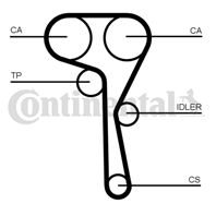 CT1167_ремень ГРМ! 163x200 Audi A1/A3  Seat Leon 