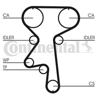 5461XS Ремень ГРМ Opel Omega B/ Frontera 2.2i-2.2i