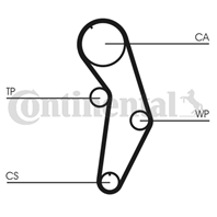 CT908WP2_рем.к-кт ГРМ с помпой! Skoda Octavia  VW