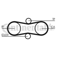 CONTITECH CT914K1 Комплект ремня ГРМ VW LT 28-35/T4/VOLVO S70 2.5TD