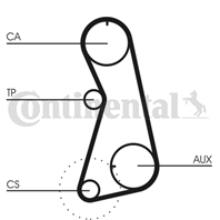 CT848K3_рем.к-кт ГРМ! Audi A4  VW Passat 1.6 ADP/