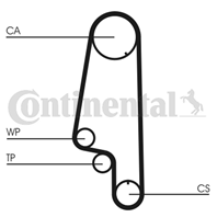 CT846WP2_рем.к-кт ГРМ с помпой! Seat Arosa/Cordob
