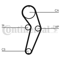 CT988K2_рем.к-кт ГРМ! Renault Clio/Megane/Kangoo 1.4/1.6 96&gt