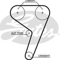 Р к грм(с помпой) ford 11- 1.6t volvo 1.6 t2 t3 t4