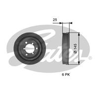 Шкив коленвала peugeot 206,207,307/citroen c1,c3,c4 14-16 2000 >