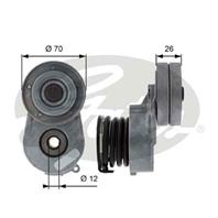 GATES T38496 Натяжитель ремня приводного OPEL ASTRA H/ZAFIRA 1.7D 04-