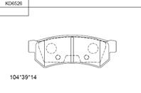 Kd6526, колодки тормозные дисковые kd6526