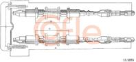 Трос стояночного тормоза задн OPEL ASTRA all SW 92-