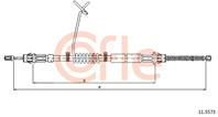 Трос стояночного тормоза FORD: TRANSIT RWD CAB LH 1608/1315 mm