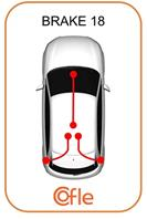 Трос стояночного тормоза задн MB SPRINTER tel WDB903663 mod 741.408/02-3T single wheels 97-