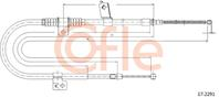 Трос стояночного тормоза лев задн CITROEN C-CROSSER all 07-