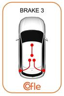 Трос стояночного тормоза прав задн FIAT STILO all 01-