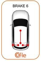 Трос стояночного тормоза передн PEUGEOT 406 all (барабанные тормоза) 96-