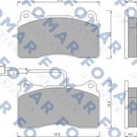 FO 672981_колодки дисковые передние! Alfa 159 1.8TBi/3.2JTS/2.4JTDM 05>