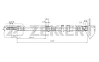 Шланг тормозной Seat Ibiza IV 02-  Skoda Fabia (5J