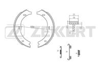 Колодки торм. бараб. зад. с уст. компл. MB V-Class