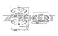 Колодки торм. диск. перед Audi A3 III, IV 12-, Skoda Octavia (5E) 12-, Rapid (NA2) 11-, VW Golf VII 12-