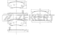 Колодки торм. диск. перед Suzuki Jimny (FJ) 03-, Grand Vitara (FT, GT) 98-, Vitara (ET, TA) 90-