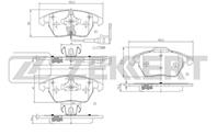 Колодки торм. диск. перед Skoda Octavia (1Z) 04-, VW Golf IV-VI 97-, Passat VI, VII 05-, Polo V 09-