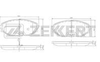 Колодки торм. диск. перед Infiniti Q45 89-, Nissan Cedric IV, V 96-, Cefiro (A33) 98-, Maxima (A33) 00-