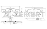 Колодки торм. диск. перед BMW 3 (E90-E93) 05-, 5 (E60, E61) 03-, 5 (F10, F11) 10-, Z4 (E89) 09-