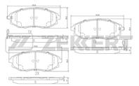 Колодки торм. диск. перед Chevrolet Epica (V250) 06-, Daewoo Tosca (V250) 06-