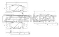 Колодки торм. диск. перед Kia Cerato I, III 04-