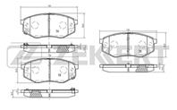 Колодки торм. диск. перед Hyundai ix20 (JC) 10-, Sonata VI 09-