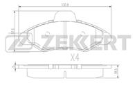 Колодки торм. диск. перед. Ford Escort V 90-  Esco