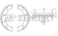 Колодки торм. бараб. зад MB Sprinter (901, 902, 903, 909) 95-, VW LT 28-35 II 96-, LT 28-46 II 96-