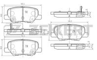 Колодки торм. диск. зад Citroen C4 12-, Mazda 6 III 12-, Mitsubishi Outlander III 12-, Peugeot 4008 12-