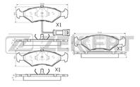 Колодки торм. диск. перед Ford Escort III, IV 81-, Fiesta II-IV 84-, Siera II 82-, Mazda 121 III 96-