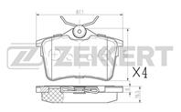 Колодки торм. диск. зад Citroen Berlingo (MF, B9) 05-, Peugeot 308 07-, Partner II 08-