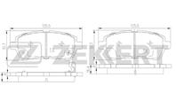 Колодки торм. диск. перед Ford Fiesta V, VI 08-, Mazda 2 II 07-, Subaru Justy IV 07-