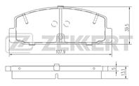 Колодки торм. диск. зад Mazda 6 02-, 6 II 07-