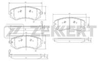 Колодки торм. диск. перед Nissan Almera (N15) 98-, Patrol (Y61) 97-, Pulsar (N15) 95-, Sunny (N14) 90-