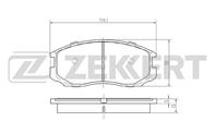 Колодки торм. диск. перед Mitsubishi Colt III-V 88-, Lancer IV, VI-VIII 86-, Toyota Rush (J20) 06-